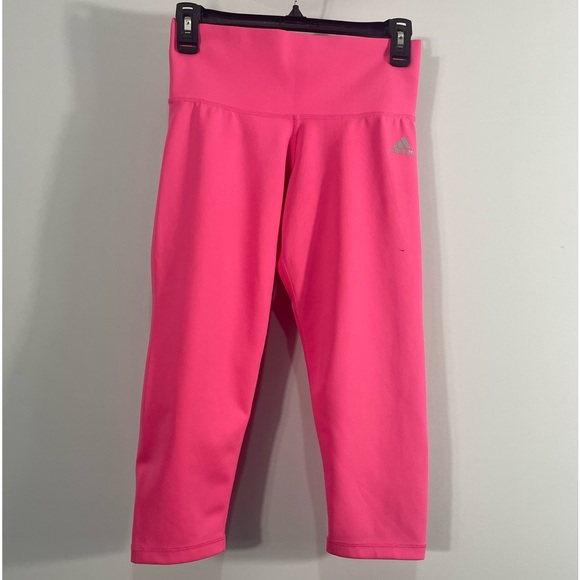 Adidas Climate Pink Leggings, Small, work out pants, yoga, soft, sleek Womens - Picture 6 of 6